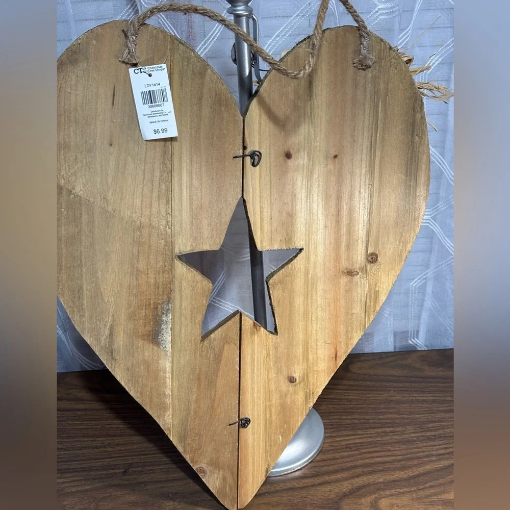 Heart-Shaped Flag Decor19” X 14”